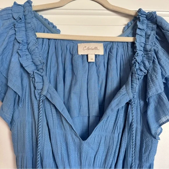 Cleobella Blue Maxi Dress, XS - Picture 2 of 4